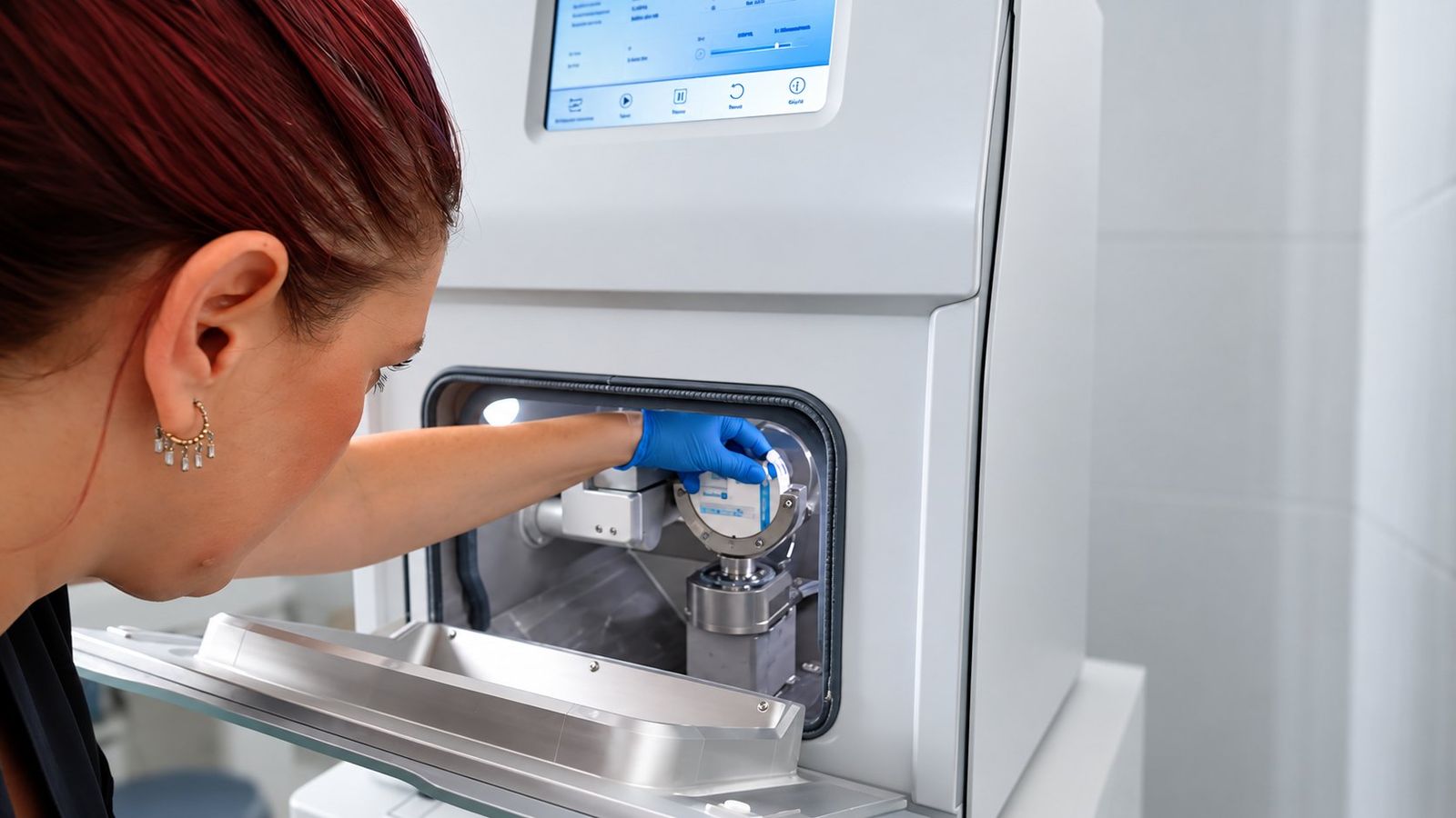 Laboratuvarımızda zirkonyum kronun CAD/CAM ile üretimi