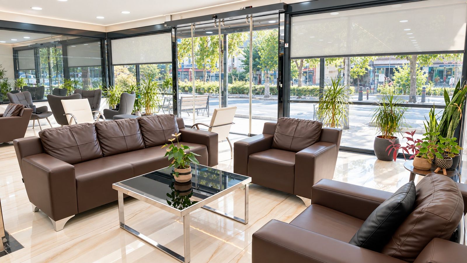 Klinikte bekleme salonu